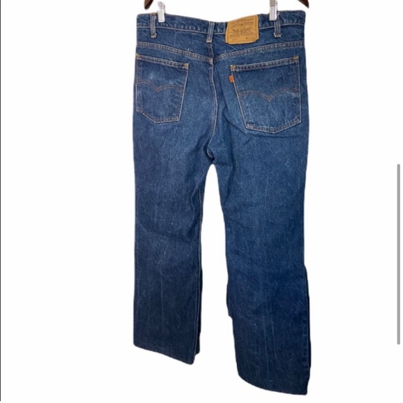Vintage Levis 517 Orange Tab Dark Wash Jeans - Picture 11 of 13